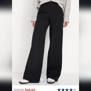 Old Navy high waisted, wide leg "pixie" pants, XXL TALL, navy blue, new with tag